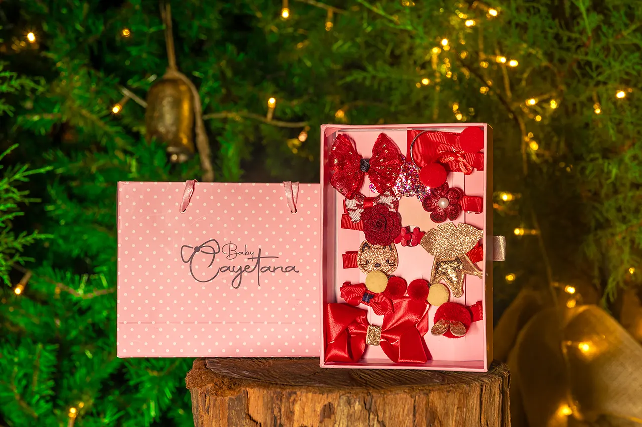 Cajita sorpresa navideña gatita red