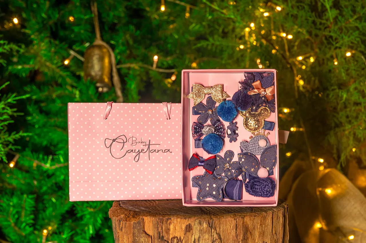 Cajita sorpresa navideña Mickey Blue