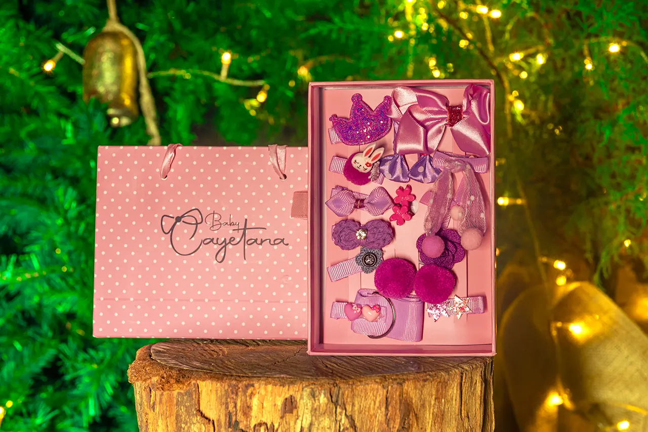 Cajita sorpresa navideña brillante